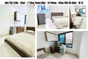 Nhà Tân Triều – 45m² – 7 Tầng Thang Máy – 12 Phòng – Dòng Tiền Ổn Định – 10 Tỷ