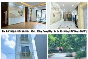 Bán Nhà Tái Định Cư X4 Văn Điển – 30m² – 6 Tầng Thang Máy – Hai Vỉa Hè – Đường Ô Tô Thông – Giá 10 Tỷ