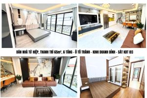 BÁN NHÀ TỨ HIỆP, THANH TRÌ 65m²,  6 TẦNG – Ô TÔ TRÁNH – KINH DOANH ĐỈNH – SÁT KĐT IEC