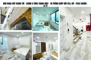 NHÀ NGỌC HỒI THANH TRÌ – CCMN 6 TẦNG THANG MÁY – 10 PHÒNG KHÉP KÍN FULL ĐỒ – PCCC CHUẨN – 11 TỶ