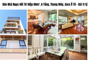 Bán Nhà Ngọc Hồi Tứ Hiệp 60m², 6 Tầng, Thang Máy, Gara Ô Tô – Giá 11 tỷ