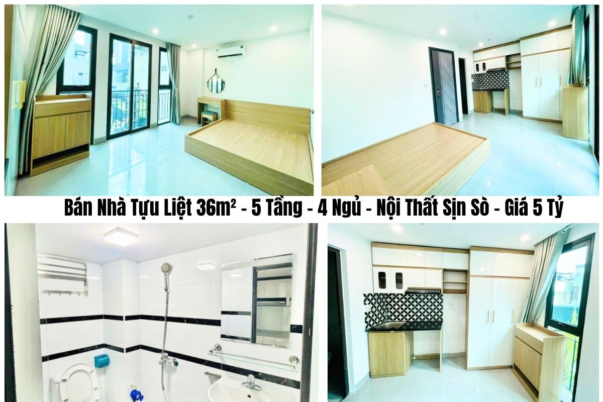 Bán Nhà Tựu Liệt 36m² – 5 Tầng – 4 Ngủ – Nội Thất Sịn Sò – Giá 5 Tỷ