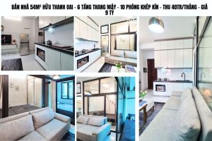 BÁN NHÀ 54M² HỮU THANH OAI – 6 TẦNG THANG MÁY – 10 PHÒNG KHÉP KÍN – THU 40TR/THÁNG – GIÁ 9 TỶ
