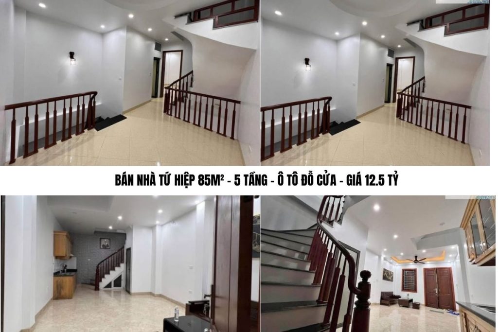 BÁN NHÀ TỨ HIỆP 85M² – 5 TẦNG – Ô TÔ ĐỖ CỬA – GIÁ 12.5 TỶ