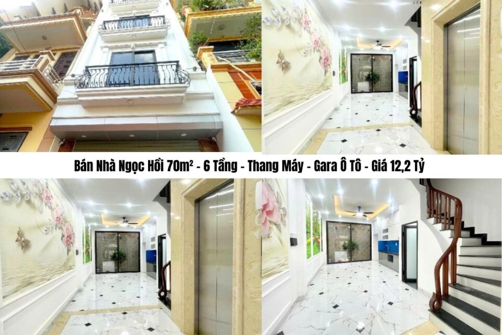 Bán Nhà Ngọc Hồi 70m² – 6 Tầng – Thang Máy – Gara Ô Tô – Giá 12,2 Tỷ