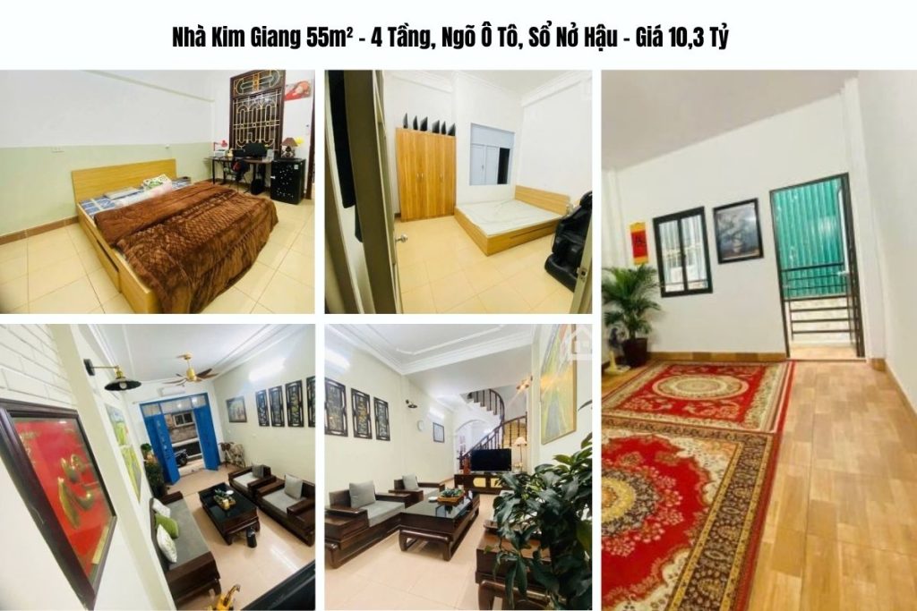 Nhà Kim Giang 52m² – 4 Tầng, Gần Ô Tô Tránh, Chủ Tự Xây – Giá 10,2 Tỷ