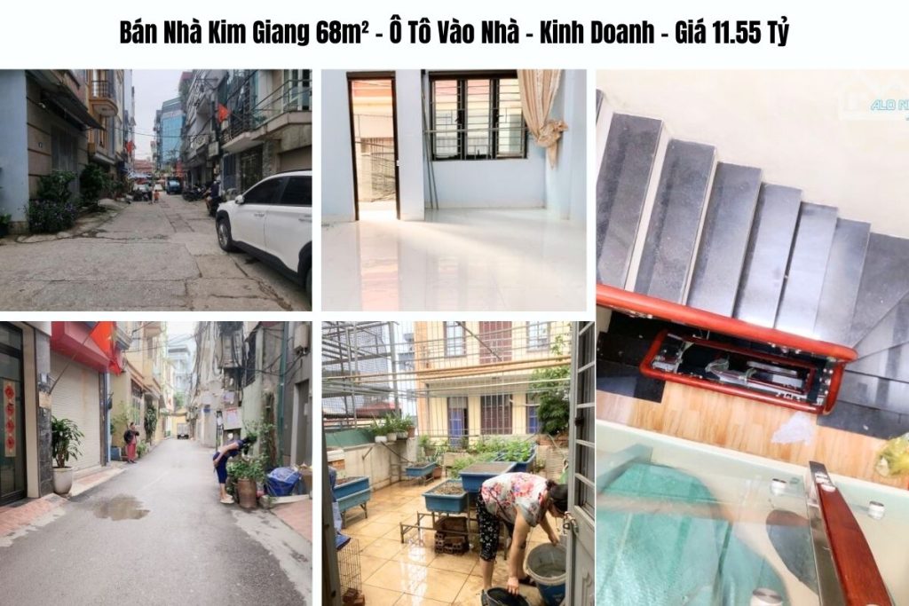 Bán Nhà Kim Giang 68m² – Ô Tô Vào Nhà – Kinh Doanh – Giá 11.55 Tỷ