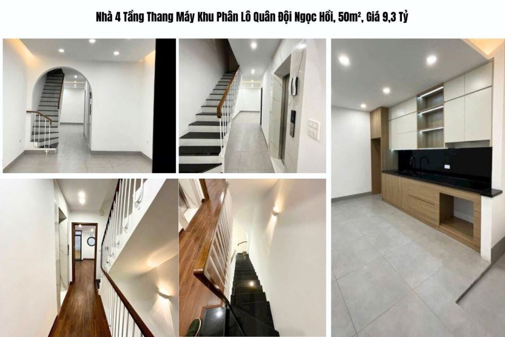Nhà 4 Tầng Thang Máy Khu Phân Lô Quân Đội Ngọc Hồi, 50m², Giá 9,3 Tỷ
