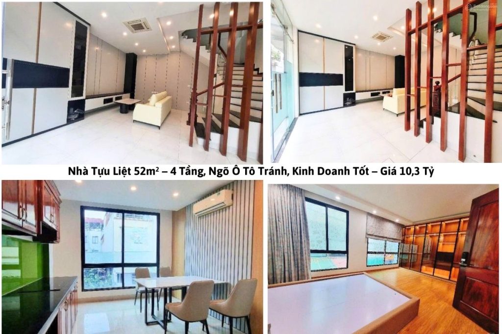Nhà Tựu Liệt 52m² – 4 Tầng, Ngõ Ô Tô Tránh, Kinh Doanh Tốt – Giá 10,3 Tỷ