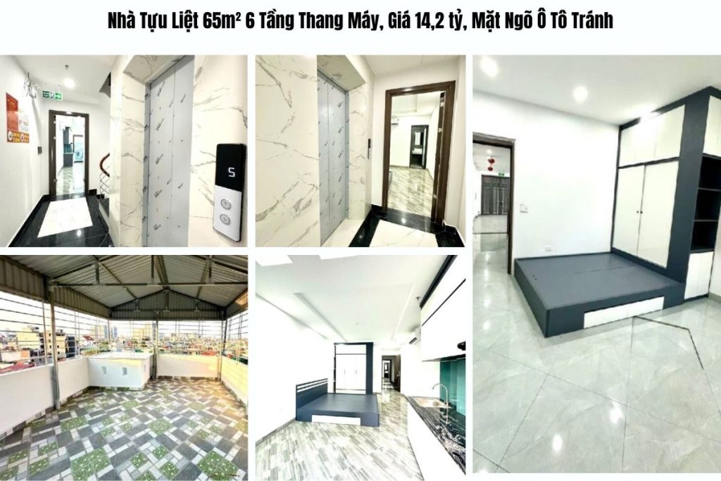Nhà Tựu Liệt 65m² 6 Tầng Thang Máy, Giá 14,2 tỷ, Mặt Ngõ Ô Tô Tránh