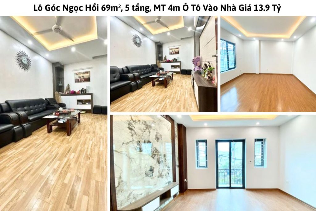 Lô Góc Ngọc Hồi 69m², 5 tầng, MT 4m Ô Tô Vào Nhà Giá 13.9 Tỷ